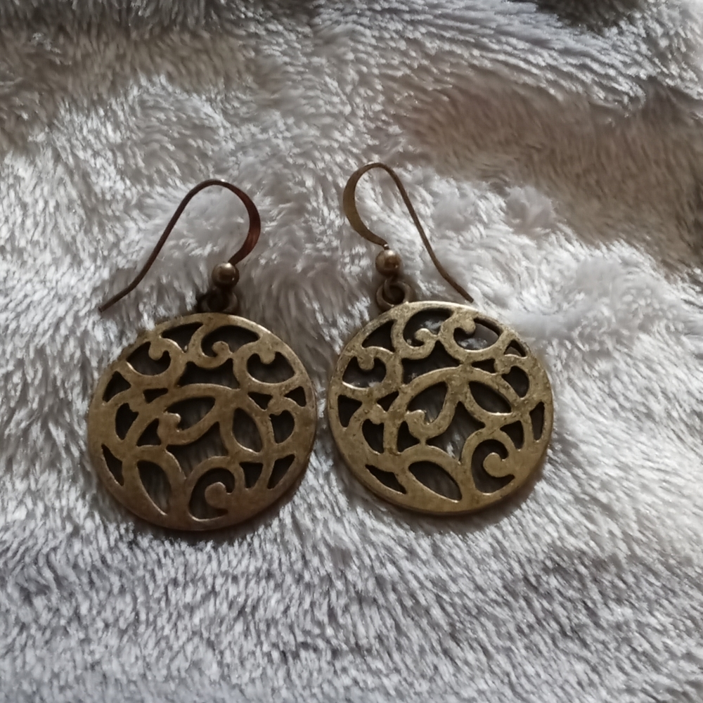 Brass earrings